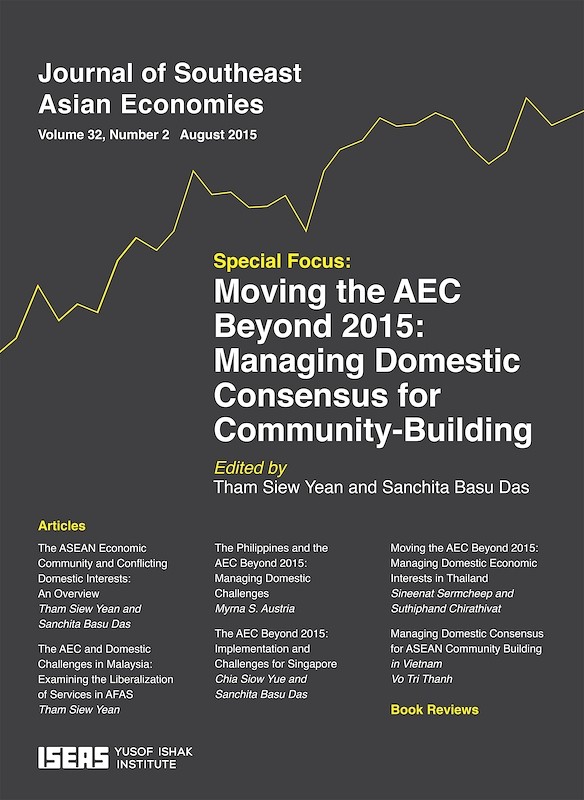 Journal of Southeast Asian Economies Vol. 32/2 (Aug 2015). Special focus on "Moving the AEC Beyond 2015: Managing Domestic Consensus for Community-Building