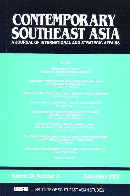 Contemporary Southeast Asia: A Journal of International and Strategic Affairs Vol. 24/3 (Dec 2002)