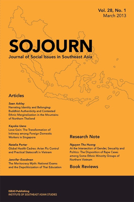 SOJOURN: Journal of Social Issues in Southeast Asia Vol. 28/1 (March 2013)