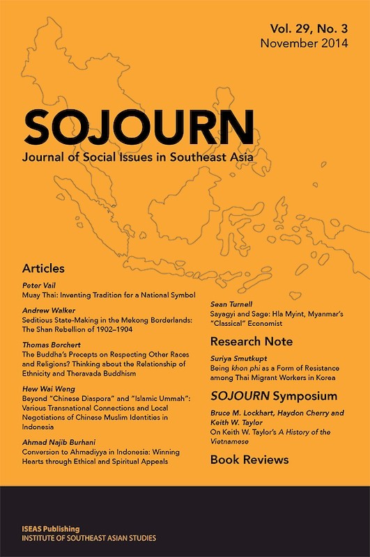 SOJOURN: Journal of Social Issues in Southeast Asia Vol. 29/3 (November 2014)