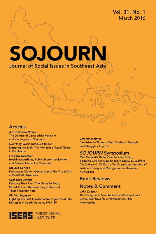 SOJOURN: Journal of Social Issues in Southeast Asia Vol. 31/1 (March 2016)