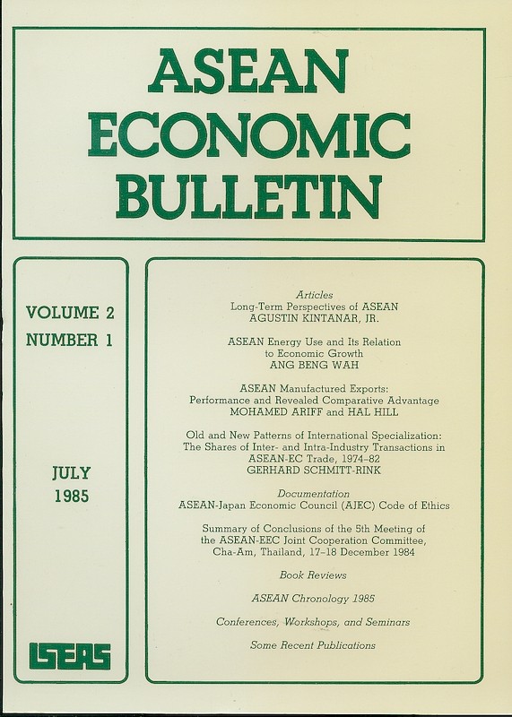 ASEAN Economic Bulletin Vol. 2/1 (Jul 1985)
