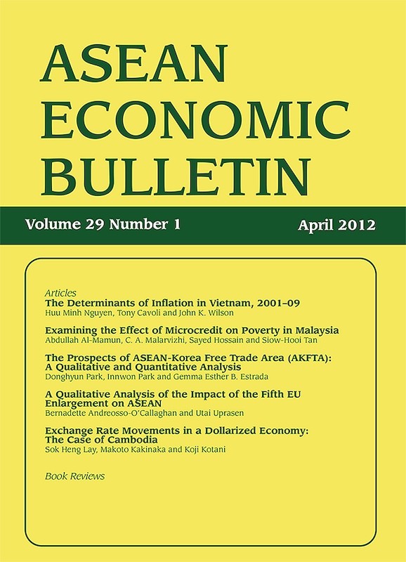 ASEAN Economic Bulletin Vol. 29/1 (Apr 2012)
