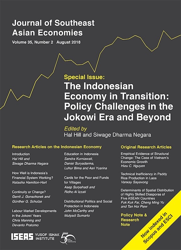 Journal of Southeast Asian Economies Vol. 35/2 (Aug 2018). Special Issue on "The Indonesia Economy in Transition: Policy Challenges in the Jokowi Era and Beyond"