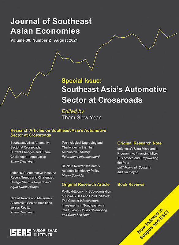 Journal of Southeast Asian Economies Vol. 38/2 (August 2021). Special Focus on "Southeast Asia’s Automotive Sector at Crossroads: Current Changes and Future Challenges"