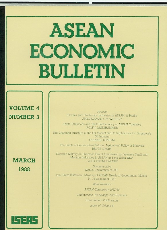ASEAN Economic Bulletin Vol. 4/3 (Mar 1988)