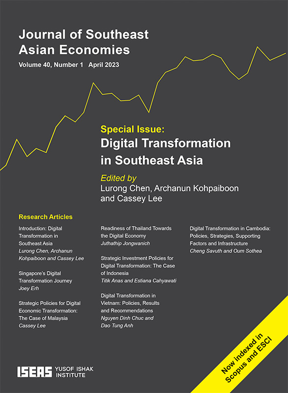 Journal of Southeast Asian Economies Vol. 40/1 (April 2023). Special issue on "Digital Transformation in Southeast Asia"