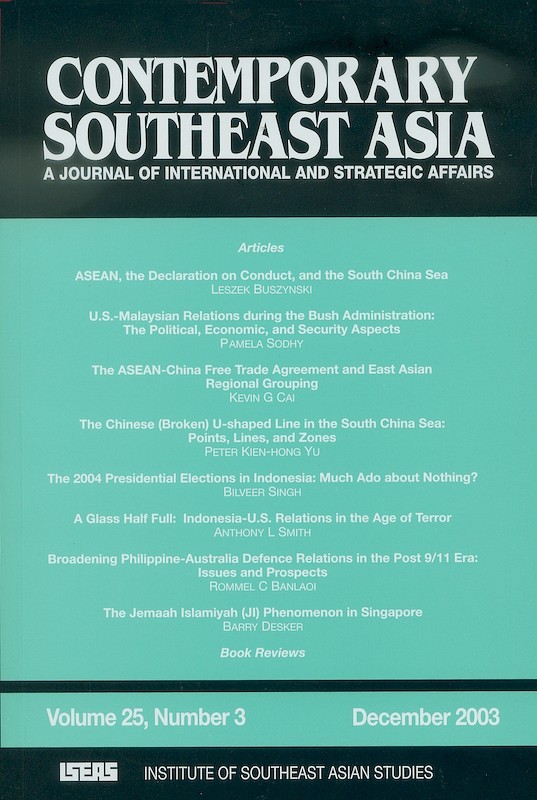 Contemporary Southeast Asia: A Journal of International and Strategic Affairs Vol. 25/3 (Dec 2003)