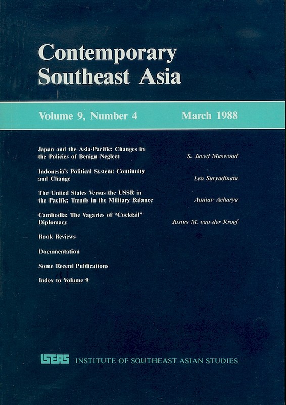 Contemporary Southeast Asia: A Journal of International and Strategic Affairs 9/4 (Mar 1988) 