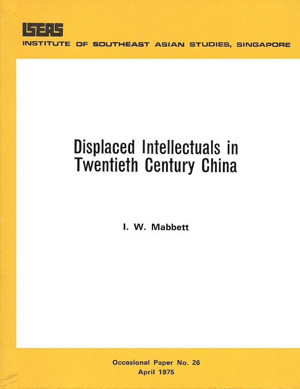 Displaced Intellectuals in Twentieth Century China