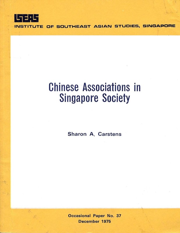 Chinese Associations in Singapore Society