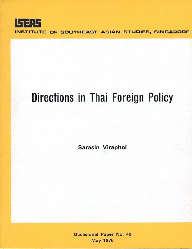Directions in Thai Foreign Policy