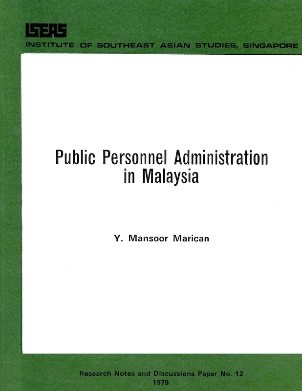 Public Personnel Administration in Malaysia