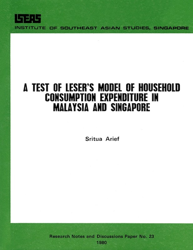 A Test of Leser's Model of Household Consumption Expenditure in Malaysia and Singapore