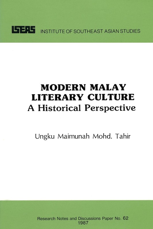 Modern Malay Literary Culture: A Historical Perspective 