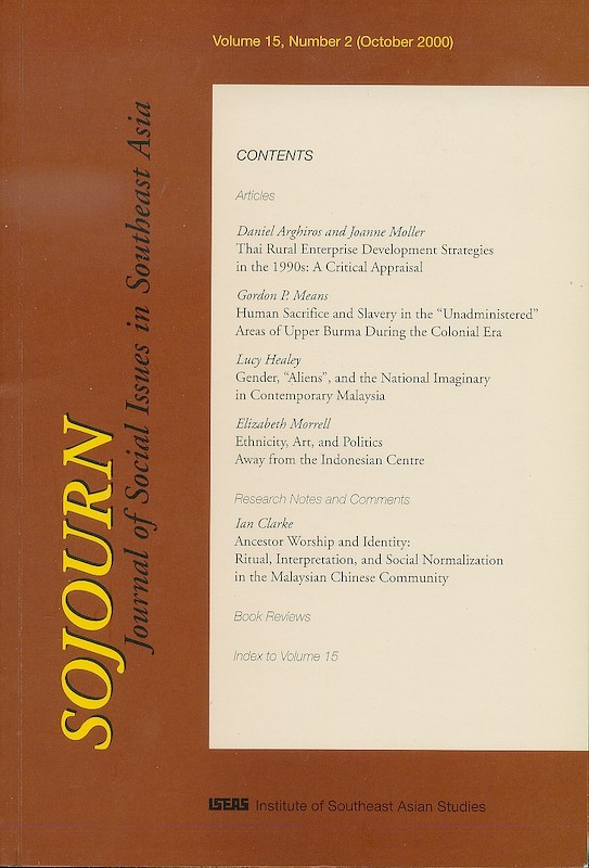 SOJOURN: Journal of Social Issues in Southeast Asia Vol. 15/2 (Oct 2000)