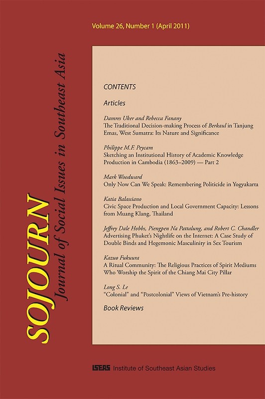 SOJOURN: Journal of Social Issues in Southeast Asia Vol. 26/1 (April 2011)