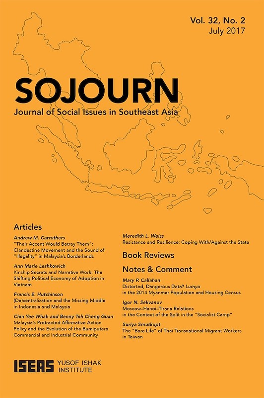 SOJOURN: Journal of Social Issues in Southeast Asia Vol. 32/2 (July 2017) 