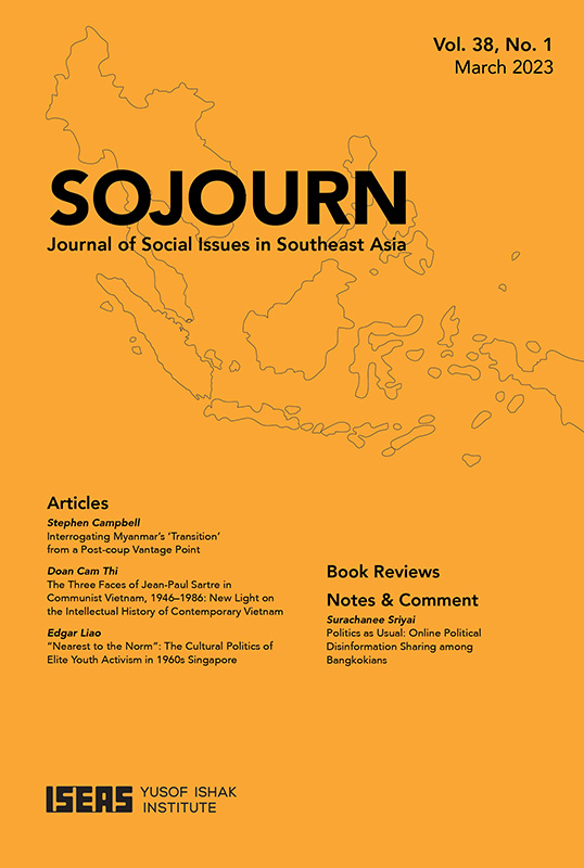 SOJOURN: Journal of Social Issues in Southeast Asia Vol. 38/1 (March 2023)