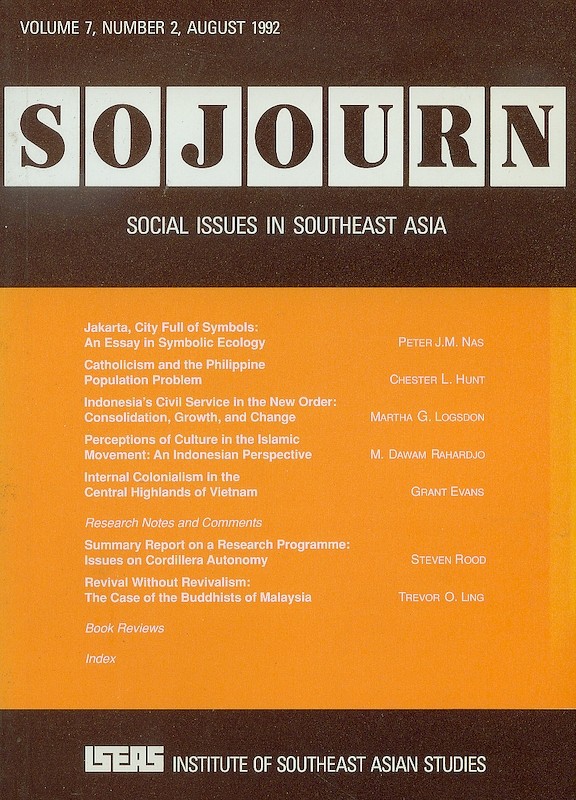 SOJOURN: Journal of Social Issues in Southeast Asia Vol. 7/2 (August 1992)